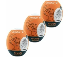 SATISFYER_Masturbatorius Kiaušinių masturbatorius 3xCrunchy