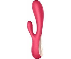 SATISFYER_Mono Flex Vibratorius klitorio ir G taško stimuliatorius raudonas