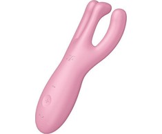 SATISFYER_Threesome 4 vibratorius, rožinis vibratorius