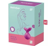 Satisfyer Viva la Vulva 3 Violetinis klitorio vibratorius