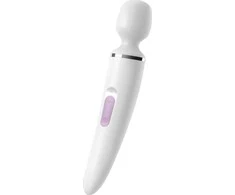 Satisfyer Wand-er Woman baltas/chromas
