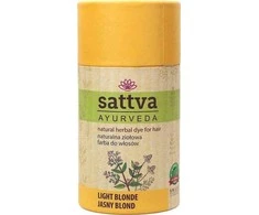 Augaliniai šviesūs plaukų dažai Light Skirtas šviesiems plaukams, Sattva Ayurveda, 150g