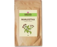 Širdžialapės raudės milteliai Manjistha, Sattva Ayurveda, 50g