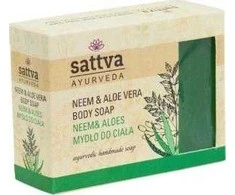 Muilas su nimbamedžiu ir alavijais Neem - Aloe Vera, Sattva Ayurveda, 125g