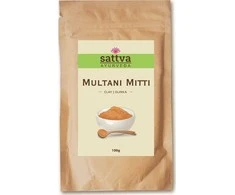 Fulerio žemės milteliai veido kaukei Multani Mitti, Sattva Ayurveda, 100g