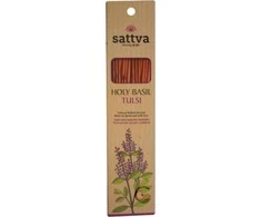 Šventojo baziliko kvapo smilkalų lazdelės Holy Basil Tulsi, Sattva Ayurveda, 15 vnt.