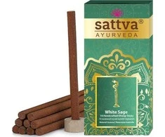 Storos smilkalų lazdelės Baltas Sage Dhoop, Sattva Ayurveda, 20g
