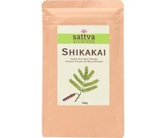 Plaukų kaukės ir šampūno milteliai Shikakai, Sattva Ayurveda, 100g