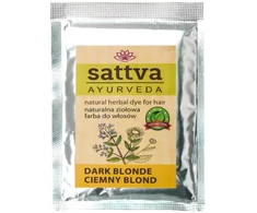 Sattva Natural Herbal Dye for Hair naturalna ziołowa farba do włosów Dark Skirtas šviesiems plaukams 10g