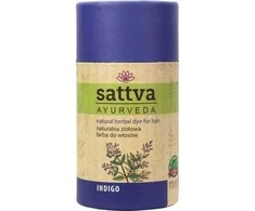 Augaliniai mėlynai juodi plaukų dažai Indigo, Sattva Ayurveda, 150g