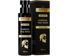 Sattva Vyrams skirtas veido valymo gelis su aktyvuota anglimi 100 ml