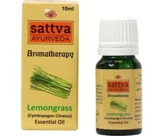 Citrinžolių eterinis aliejus Lemongrass, Sattva Ayurveda, 10ml