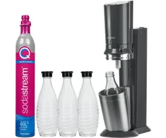 Saturator SodaStream Crystal 3 0 Promopack QC Juodas su 3 stikliniais buteliukais