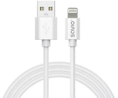 Kabelis USB Savio USB-A - USB-A 1 m Baltas (CL-192)