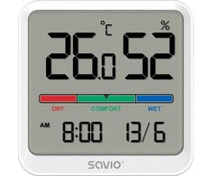 Temperatūros ir drėgmės jutiklis Savio CT-01/W