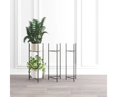 Garden Center Sbox STAND FOR FLOWER POTS SENS L Juodas 27X75