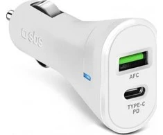 Car charger USB 2.1A TypeC 20W By SBS Baltas