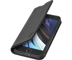 Dėklas SBS Wallet Lite iš PU, skirta iPhone SE 2022/SE 2020/8/7, juoda spalva