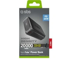 SBS išorinė baterija 20000 mAh PD65W, juoda