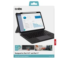 SBS belaidė klaviatūra su dėklu, skirta „iPad Air 10.9" 2020“ / „Air 10.9" 2022“ / „Air 11" 2024“ / „Pro 11" 2018“ / „Pro 11" 2022“
