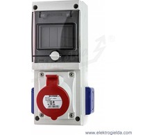 „Scame“ skirstomoji spintelė su 1X32A/380V 3P+N+E 2X230V 4 MOD632.3W „Scame“