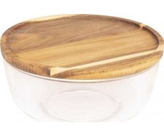 Scandinavian Home Szklana miska su dangteliu HOME Small