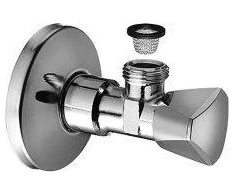 Schell Santechnikos kampo ventilis su 1 / 2 "x3 / 8" (970580000) filtru