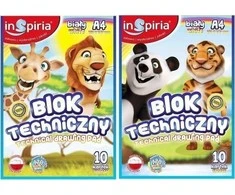 Schemat DIAGRAMA Techninis blokas A4/10K 170g baltas (20vnt)