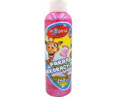 Schemat Inspiria dekoratyviniai dažai su blizgučiais, 250 ml, rožiniai