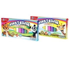 Schemat Inspiria plastelino rinkinys vaikams, 12 spalvų