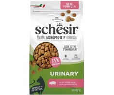 Schesir „Animal Monoprotein Formula Urinary“ sausa maistas suaugusioms katėms su kiaulienos kumpiu, 1,5kg, maišas (SR-0267)