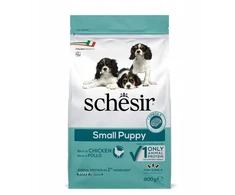 Schesir Original, sausas maistas, dla szczenią, vištiena, 800g, maišelis, dla małych ras