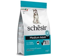 Schesir Original, sausas maistas, šuniui, ryby, 3kg, maišelis, suagusiems vidutinio dydžio veislėms