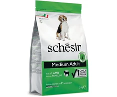 Schesir Original, sausas maistas, šuniui, ėriena, 3kg, maišelis, suagusiems vidutinio dydžio veislėms