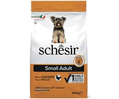 Schesir Original, sausas maistas, šuniui, vištiena, 800g, maišelis, suagusiems małych ras