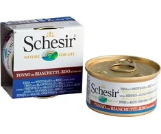 SCHESIR virimo vandenyje Tunas su whitebait - šlapias kačių maistas - 85 g