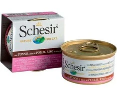 Agras Pet Foods Drėgnas Kačių Maistas - Schesir Tuną Su Vištiena Ir Ryžiais 85g