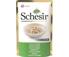 SCHESIR Vištienos filė želė - šlapias maistas kačiukams - 85g