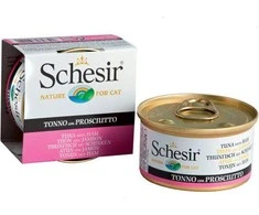 Agras Pet Foods Drėgnas Kačių Maistas - Schesir Želė Su Tunu Ir Kumpiu 85 g
