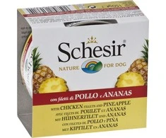 Agras Pet Foods Drėgnas Šunų Maistas - Schesir Vištiena su Ananasais 150g