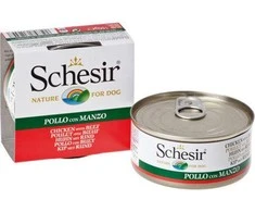 Agras Pet Foods Drėgnas Šunų Maistas - Schesir Želė Su Vištiena Ir Jautiena 150 G