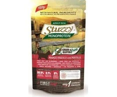 Agras Pet Foods Drėgnas Šunų Maistas - STUZZY Monoprotein Jautiena su Mėlynėmis