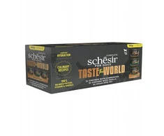 Schesir „Taste the world“ kelių pakuočių šlapias ėdalas šunims, skonių mišinys, 6 x 150 g, skardinė