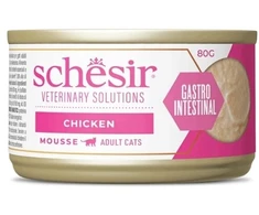 Schesir Veterinary Solutions Gastro intestinal, karma mokra, katei, vištiena, mus, 8x80g, puszka, Opak (SR-3123)