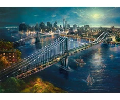 Schmidt Dėlionė Thomas Kinkade mėnulio šviesa 2000 detalių