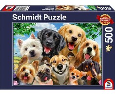 Dėlionė Schmidt Spiele Puzzle PQ 500 Šunys daro asmenukes G3