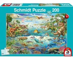 Schmidt Spiele Schmidt Dėlionė 200 vnt. - Dinozaurų pasaulis