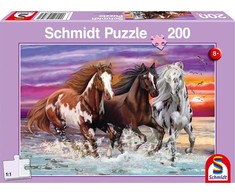 Schmidt Dėlionė 200 vnt. - Trys laukiniai arkliai