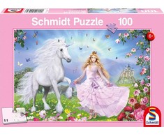 Schmidt Spiele Schmidt Dėlionė 100 vnt. - Princesė ir vienaragis