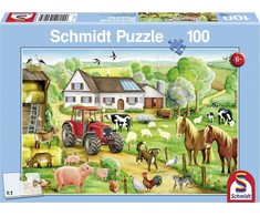Schmidt Spiele Schmidt Dėlionė 100 vnt. - Laimingas ūkis